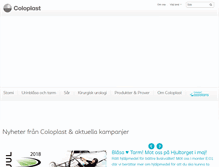 Tablet Screenshot of coloplast.se