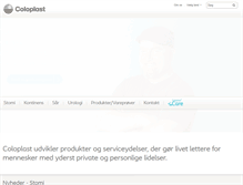 Tablet Screenshot of coloplast.dk