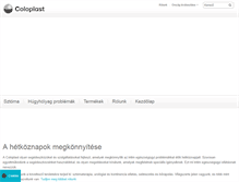 Tablet Screenshot of coloplast.hu